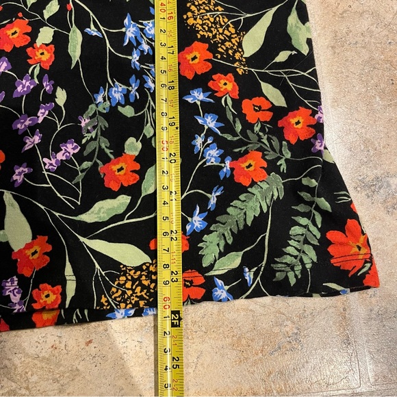 Maeve Anthro Jacquin Floral Business Casual Colorful Puff Sleeves Peasant Blouse - Picture 14 of 15